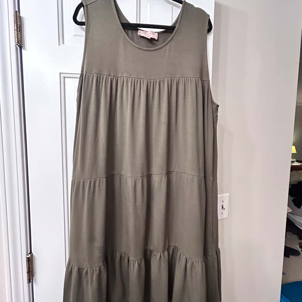 Philosophy Plus Size 2X Black Sleeveless Fit & Flare Knit Dress